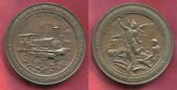 Argentinien Eisenbahn Bronzemedaille 1907 50 Jahre Eisenbahn Jubiläum Lokomotive 'La Portena&ap