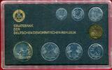 DDR 3,86 Mark mit Token Gelehrte Kursmünzensatz 1 Pfennig bis 5 Mark Gelehrte -