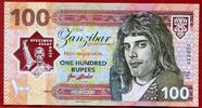 100 Rupees Specimen 2018 Zansibar Essay Fantasy Banknote Polymer 2018 Freddy Mercury Z0233 uncirculated