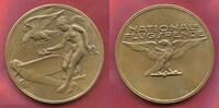 Deutschland Karl Goetz Kaiserreich Bronze Gußmedaille Nationale Flugspende mit Randpunze -
