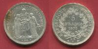 Frankreich France I 5 Francs Herkules Hercules Group Dritte Republik (1870 - 1941) -
