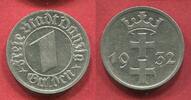 Freie Stadt Danzig (1920 - 1939) Free City 1 Gulden Nickel Nickel Coin -