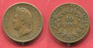 Frankreich France 10 Centimes Französische Kolonien Louis-Philippe I -