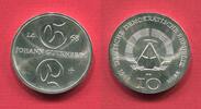 DDR 10 Mark Silbergedenkmünze 500. Todestag Johannes Gutenberg -