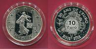 Frankreich 10 Euro Silbermünze Die Säerin - La Semeuse - Monnaie de Paris -