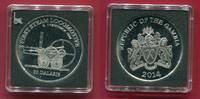 Gambia 20 Dalasis Silbermünze Erste Dampflokomotive - First Steam Locomotive Richard Trevithick -