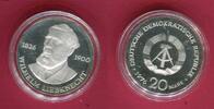 DDR 20 Mark Silbergedenkmünze Gedenkmünze 150. Geburtstag von Wilhelm Liebknecht -