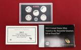 USA 5 x 1 Quarter Dollar Silbermünzen America the Beautiful Quarters - Silber Proof Set -