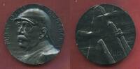 Deutschland Germany Kaiserreich Große Bronze Gußmedaille geschwärzt Bismarck 1815 - 1898 100. Geburtstag In Trinitate Robur A. Hummel -