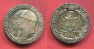 Preußen, Prussia 3 Mark Silber Gedenkmünze Universität Berlin Jahrhundertfeier, J. 107 -