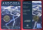Andorra 2 Euro Gedenkmünze Ski Alpin Finale Weltcup - Weltmeisterschaft in Grandvalira