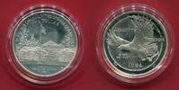 USA 1 Dollar Silbermünze 1994 Kriegsgefangene - Prisoner of War PP(angelaufen) in Kapsel m. Zertifikat, Box & Karton; OVP