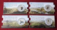 Niue 4 x 1 Dollar Silbermünzen - Victory 1812 Series 200 Jahre Russlandfeldzug - Infanterie, Kavallerie, Generäle & Artillerie -