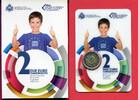 San Marino 2 Euro Gedenkmünze 2012 10 Jahre Euro Stgl. in Coincard und Blister