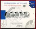 Deutschland 5 x 10 Euro Silbermünzen Silbergedenkmünzenset mit diversen Motiven -
