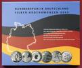 Deutschland 6 x 10 Euro Silbermünzen Silbergedenkmünzenset mit diversen Motiven -