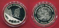 Frankreich 10 Euro Silbermünze 21. Olympische Winterspiele Vancouver 2010 - Ski -