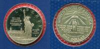 USA 1 Dollar Silbermünze Liberty - Ellis Island -