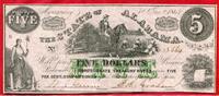 5 Dollars Banknote 1864 State of Alabama Konföderierte Staaten Confederate States of America 5 Dollars The State of Alabama 1864 Sklaventreiber F...