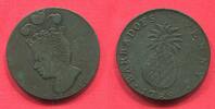 Barbados 1 Penny 1788 Pineapple Penny S/ss patina