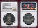 Germany Deutschland Weimarer Republik Silver Medal Silbermedaille Amerikafahrt Zeppelin 1924 - Dr. Hugo Eckener -