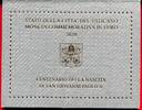 Vatikan 2 Euro Gedenkmünze 2020 100. Geburtsjahr von Johannes Paul II. Bankfrisch im Folder; OVP