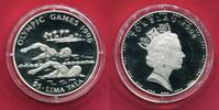 Tokelau 5 Dollar/Lima Tala Silbermünze Olympische Spiele 1996 Atlanta - Schwimmsport -