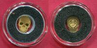Palau 1 Dollar Golden Skull Schädel -