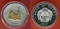 Nauru 10 Dollars Skulpturmünze teilvergoldet Weltmonumente - Stephansdom Wien -