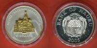 Nauru 10 Dollars Skulpturmünze teilvergoldet Weltmonumente - St. Basilius - Kathedrale - Russland -