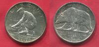 The United States of America USA 1/2 Dollar 50 Cents Commemorative 1925 S California Diamond Jubilee Grizzly Bear Goldwäscher prfr. gereinigt min...