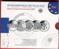 Bundesrepublik Deutschland, Germany FRG 5 x 10 Euro Bundesrepublik Deutschland Silber-Gedenkmünzen 2007 Spiegelglanz im Originalblister