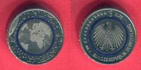 Bundesrepublik Deutschland 5 Euro Münze Blauer Planet Erde - Prägestätte J - Hamburg -