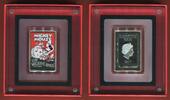 Niue 2 Dollars Silbermünzbarren Mickey´s Revue - Posters of the 1930´s (m. Farbapplikation) -