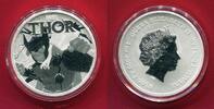 Tuvalu 1 Dollar Silbermünze 2018 Thor - Marvel-Serie Stempelglanz in Kapsel