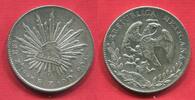 Mexico 8 Reales 1893 ZS FZ Zacatecas vz-prfr. min gereinigt