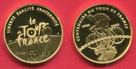 Frankreich France 50 Euro Goldmünze 2003 100 Jahre Tour de France 100 Ans Polierte Platte mit Box und Zertifikat