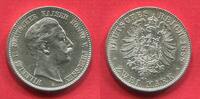 Deutschland Germany Kaiserreich Preußen 2 Mark Wilhelm II. Kleiner Adler Key date Dreikaiserjahr Year of Three Emperors -