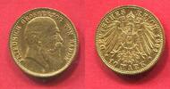 Baden Kaiserreich 1871-1918 10 Mark Goldmünze Großherzog Friedrich -