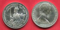 Cook Islands 2 Dollars TWENTIETH ANNIVERSARY OF THE CORONATION Elisabeth II. -