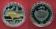 Republic of Palau 5 Dollar Silbermünze NSU Ro 80 - 125 Years of Automobile -