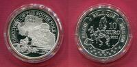 Belgien 10 Euro Silbermünze Entdeckung des Südpols -