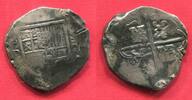 Spain Spanien 8 Reales Schiffsgeld Cob Coin Schiffsgeld Cob Coin D Sevilla Mint ? -