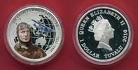 Tuvalu 1 Dollar Silbermünze 1 Unze mit Farbauflage Sir Charles Kingsford Smith (1897-1935) -