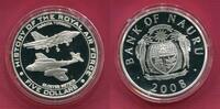 Nauru 5 Dollars Silbermünze Tornado & Gloster Meteor -