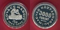 Ungarn 3000 Forint Silbergedenkmünze Margit Kovacs - 100. Geburtstag -