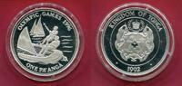 Tonga 1 Pa´anga Silbermünze Olympische Spiele 1996 - Segeln -