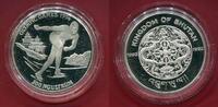 Bhutan 300 Ngultrum Silbermünze Olympische Winterspiele 1994 Eisschnelllauf -