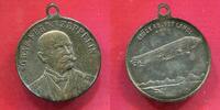 Deutschland Germany Versilberte Medaille mit Öse Graf Zeppelin Glück Auf Gut Land Luftschiff LZ 4 ? -