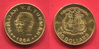 Liberia 20 Dollars Gold 1964 B Bern Chairman William V.S. Tubman THE LOVE OF LIBERTY BROUGHT US HERE bankfrisch winz. Handlingspuren